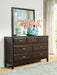 Vanmore - Dark Brown - Dresser And Mirror - Simple Home Plus