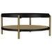 Arini - Round Coffee Table With Storage Shelf - Simple Home Plus