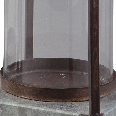 Diedrick - Indoor/Outdoor Lantern Set (Set of 2) - Gray / Black - Simple Home Plus