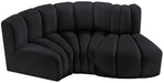 Arc - Velvet 3 Piece Modular L-Shaped Sofa - Simple Home Plus