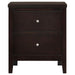 Carlton - 2-Drawer Nightstand - Cappuccino - Simple Home Plus