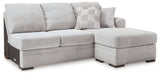 Gabyleigh - Raf Sofa Chaise - Nickel - Simple Home Plus