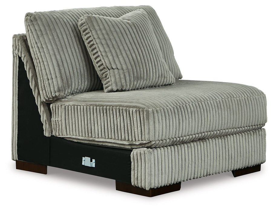 Lindyn - Armless Chair - Fog - Simple Home Plus