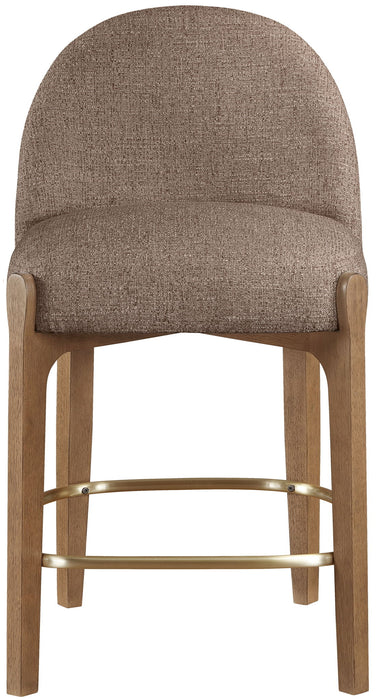 Torino - Counter Stool With Brushed Brown Base - Simple Home Plus