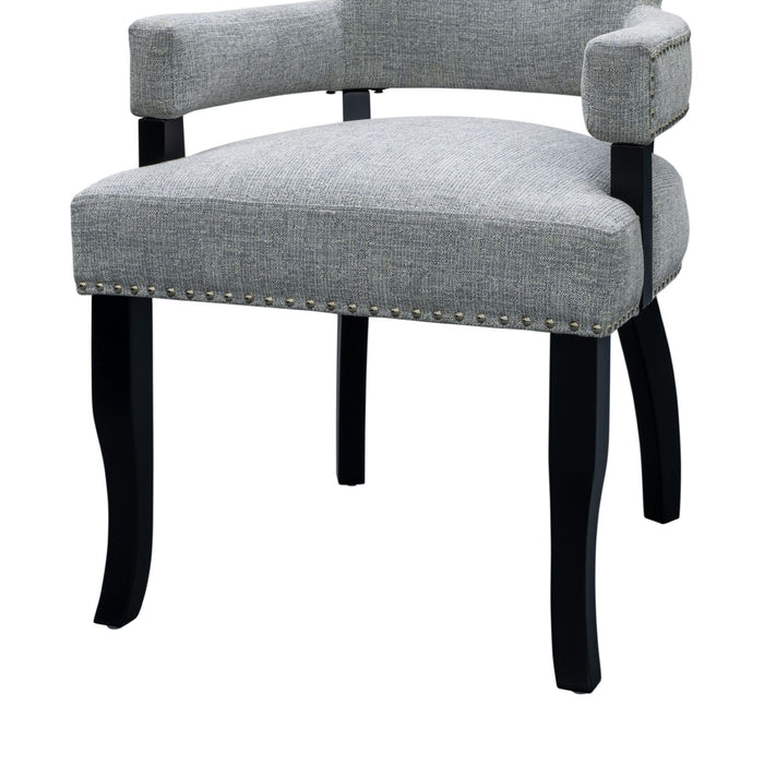 Dawson - Arm Dining Chair - Gray - Simple Home Plus