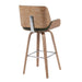 Tyler - Swivel Bar Stool - Light Brown - Simple Home Plus
