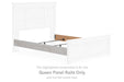 Makidern - Queen Panel Rails - Whitewash - Simple Home Plus