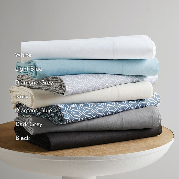 Cotton 144TC - California King Solid Sheet Set - Black - Simple Home Plus