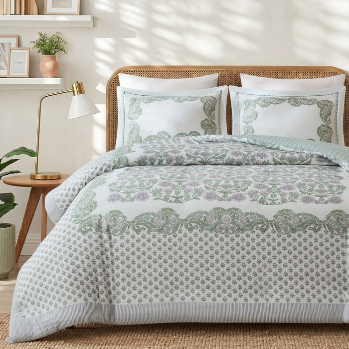 Tilly - Full/Queen Duvet Set - Green