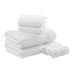 Turkish - 6 Piece Bath Towel Set - White - Simple Home Plus