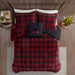 Alton - Full Down Alternative Comforter Set - Red / Black Buffalo Check - Simple Home Plus