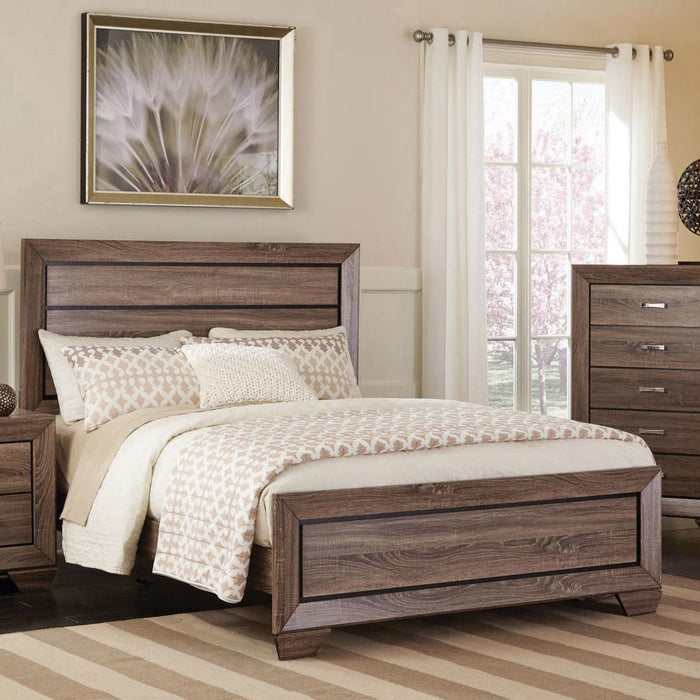 Kauffman - Wood Panel Bed - Simple Home Plus