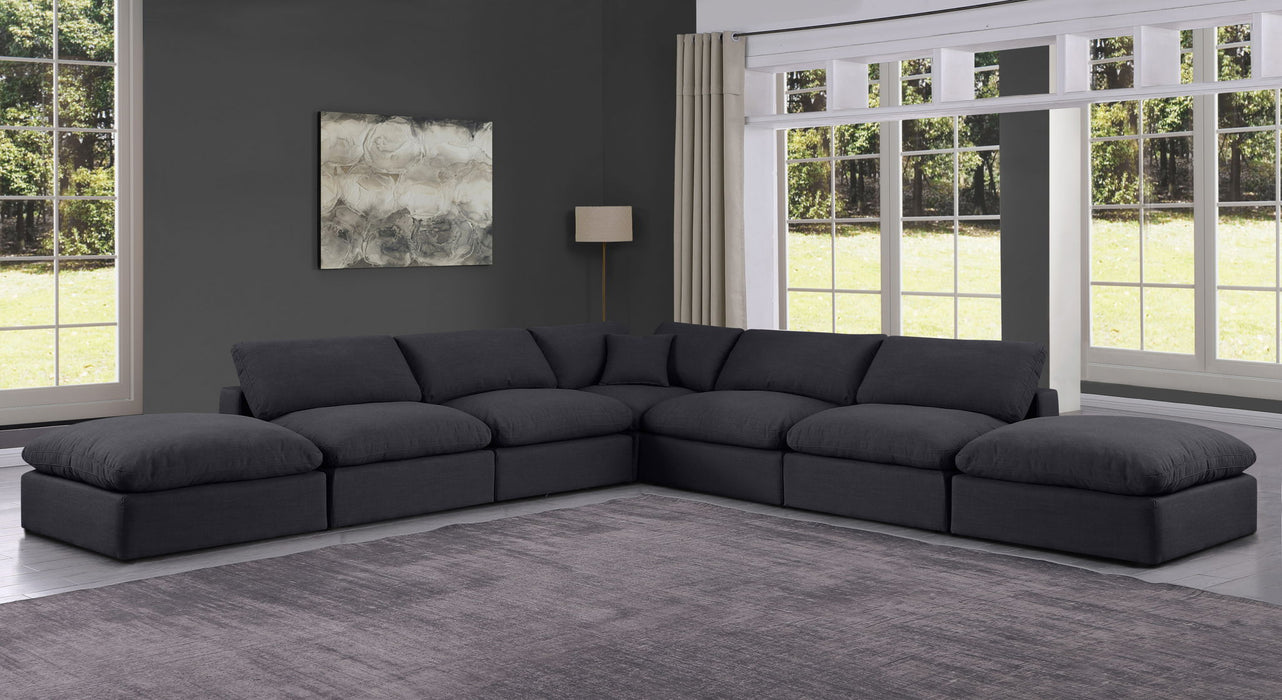 Comfy - 7 Piece Linen Modular Corner Sectional - Simple Home Plus