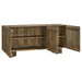 Tyler - 3 Door Solid Wood Sideboard Buffet Cabinet - Mango Brown - Simple Home Plus