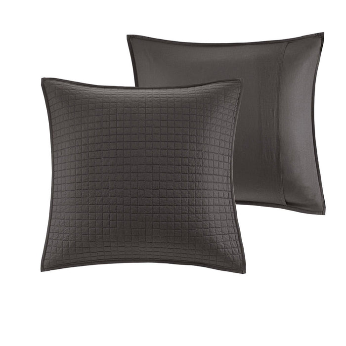Brooklyn - King Comforter Set - Charcoal - Simple Home Plus
