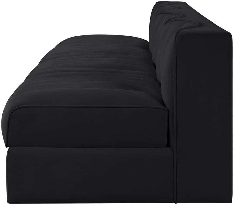 Rummi - Armless Velvet Performance Fabric Upholstered 4 Piece Modular Sofa - Simple Home Plus