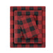 Flannel - Queen Sheet Set - Red / Black Buffalo Check - Simple Home Plus