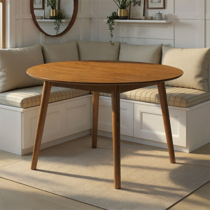 Bennet - Round Wood Dining Table - Simple Home Plus