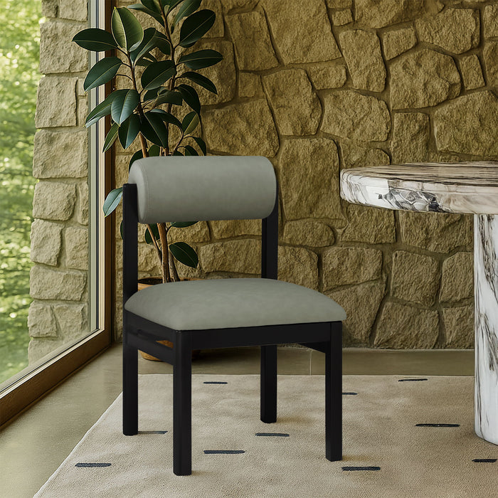 Roundhill - Faux Leather Dining Chair (Set of 2) - Black Frame - Simple Home Plus