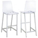 Juelia - Chrome Stools (Set of 2) - Simple Home Plus