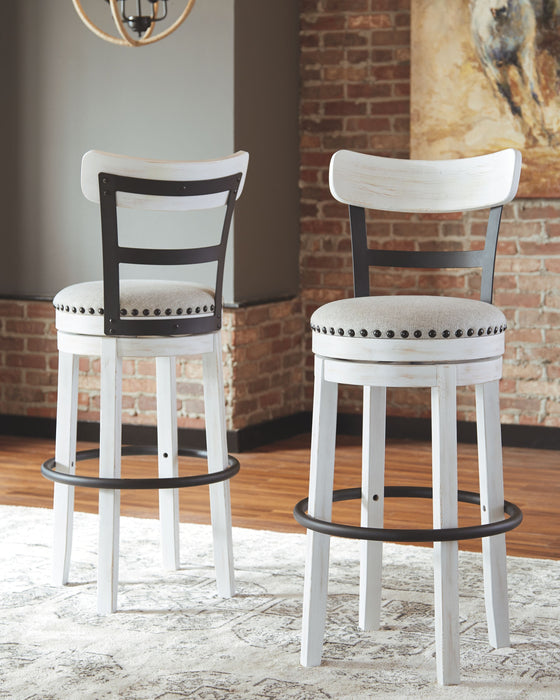 Valebeck - Tall Upholstered Swivel Barstool - Simple Home Plus