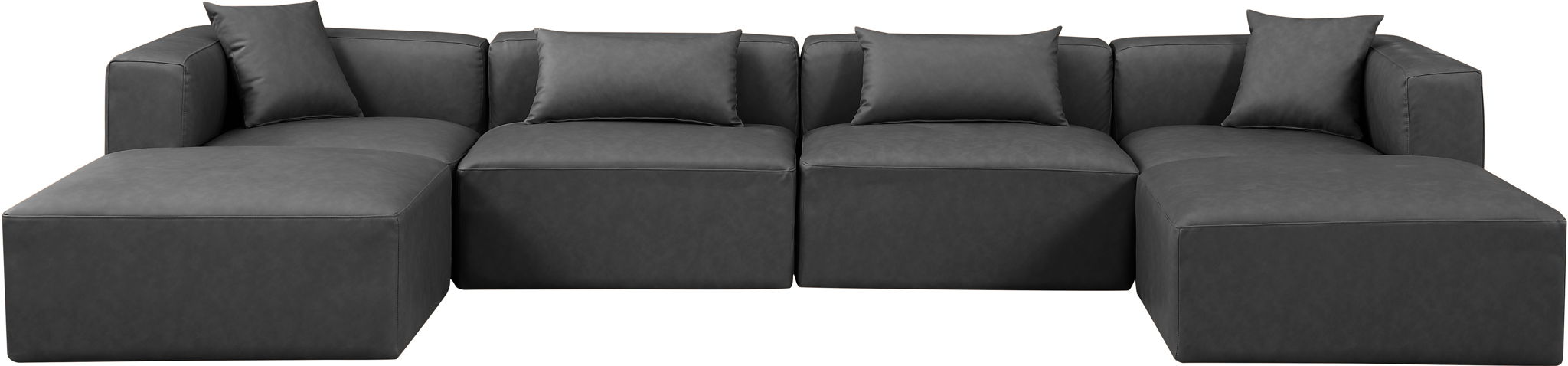 Cube - 6 Piece Modular Double Chaise Sectional - Simple Home Plus