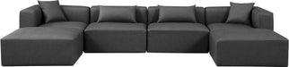 Cube - 6 Piece Modular Double Chaise Sectional - Simple Home Plus