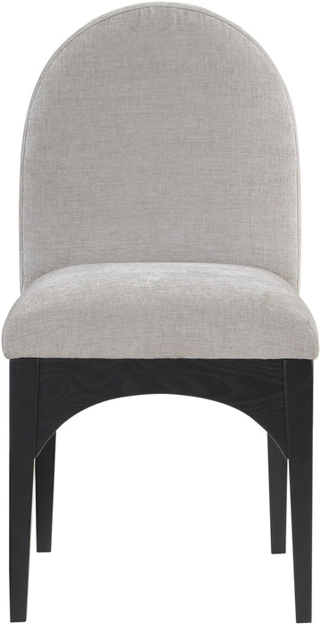 Waldorf - Chenille Dining Side Chair With Black Legs - Simple Home Plus