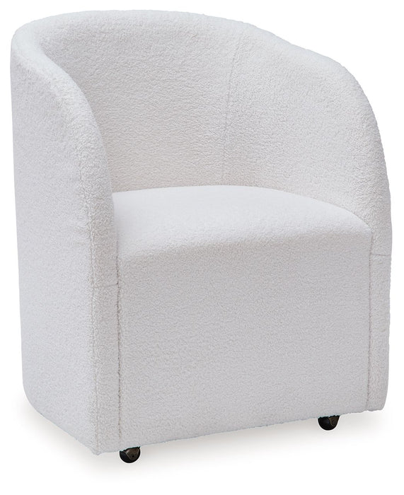 Rowanbeck - Ivory - Dining Upholstered Arm Chair (Set of 2) - Simple Home Plus
