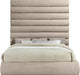 Adam - Chenille Fabric Bed With 89" Headboard - Simple Home Plus