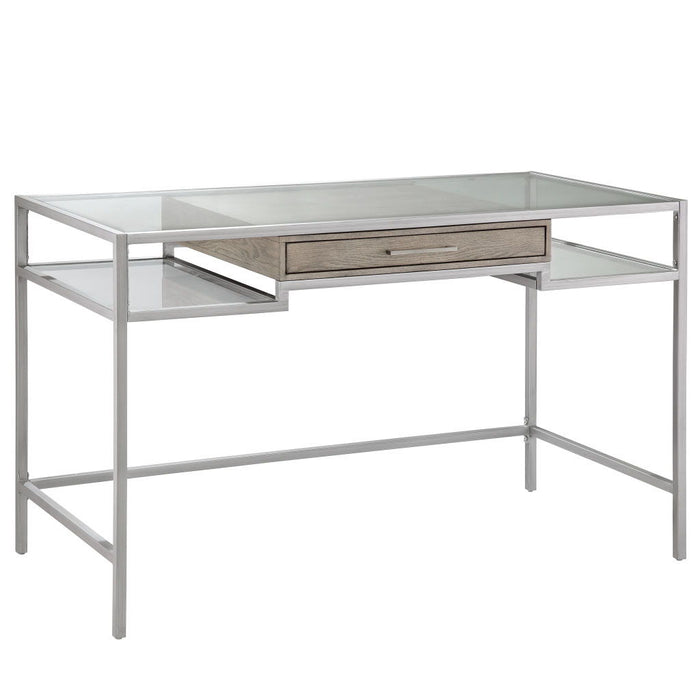 Adela - Writing Desk - Antique Silver - Simple Home Plus