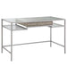 Adela - Writing Desk - Antique Silver - Simple Home Plus