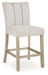 Larawyn - Upholstered Barstool (Set of 2) - Bisque - Simple Home Plus