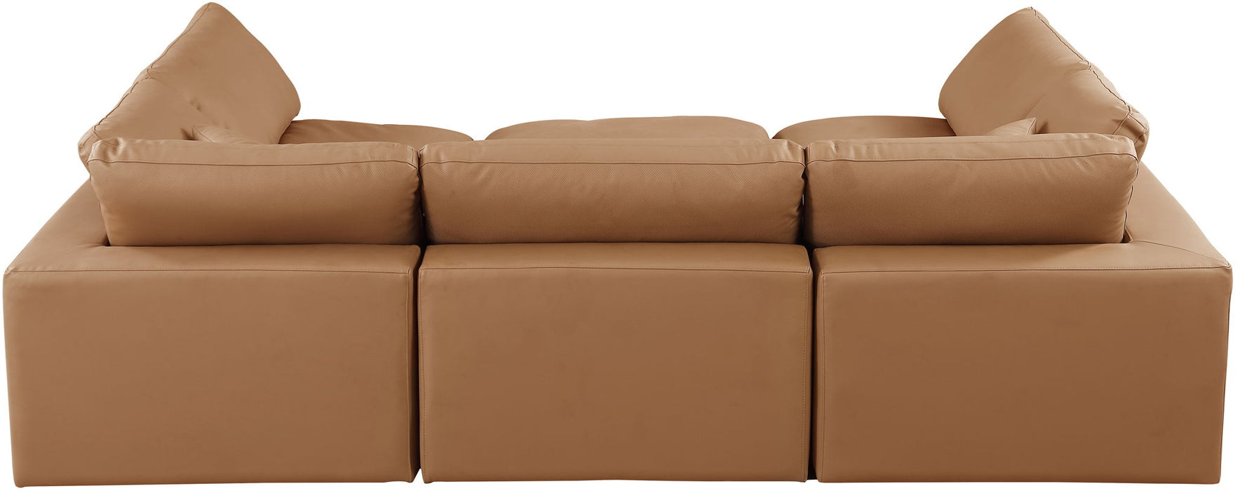 Comfy - 6 Piece Faux Leather Sectional - Simple Home Plus