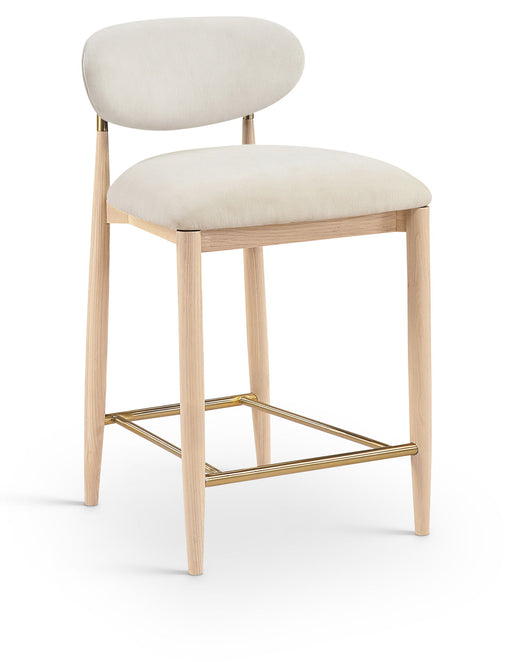 Riccio - Fabric Stool - Natural Frame - Simple Home Plus
