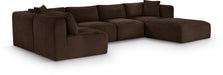 Shaggy - 6 Piece Modular U-Shaped Sectional - Simple Home Plus