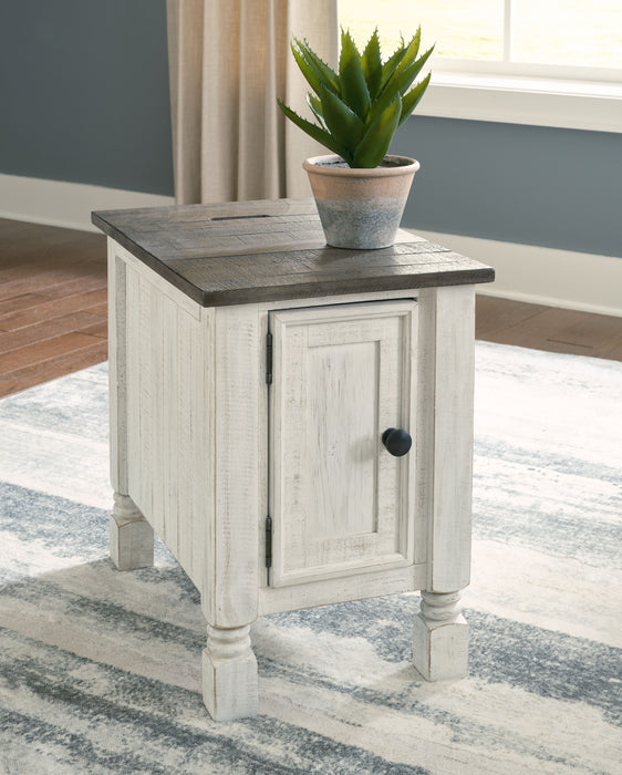 Havalance - White / Gray - Chair Side End Table - Simple Home Plus