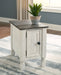Havalance - White / Gray - Chair Side End Table - Simple Home Plus