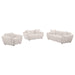 Destino - Chenille Splayed Arm Sofa Set - Simple Home Plus