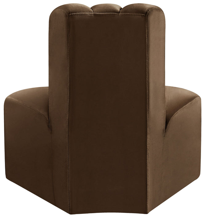 Arc - Velvet Reverse Corner Chair - Simple Home Plus