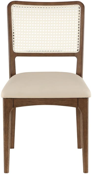 Atrium - Upholstered Seat Dining Chair With Brushed Brown Base (Set of 2) - Simple Home Plus