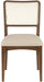 Atrium - Upholstered Seat Dining Chair With Brushed Brown Base (Set of 2) - Simple Home Plus