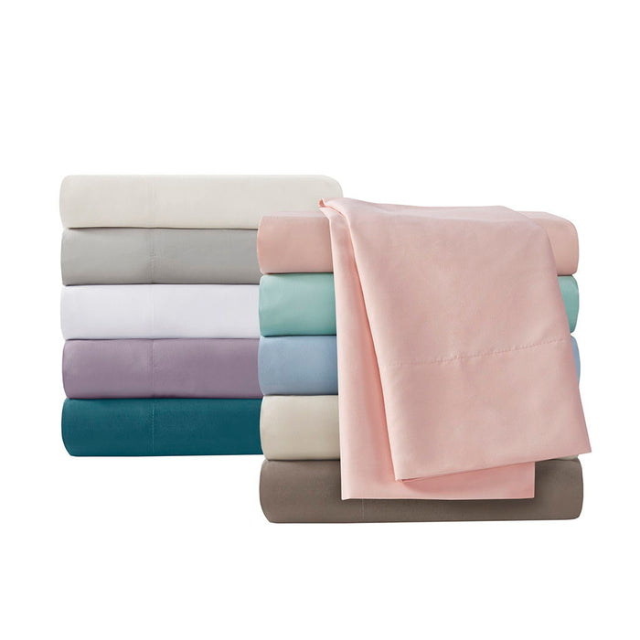 Twin Long All Season Moisture Wicking Lightweight Sheet Set - Blush