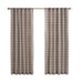 Anaheim - Plaid Rod Pocket And Back Tab Panel - Brown - Simple Home Plus