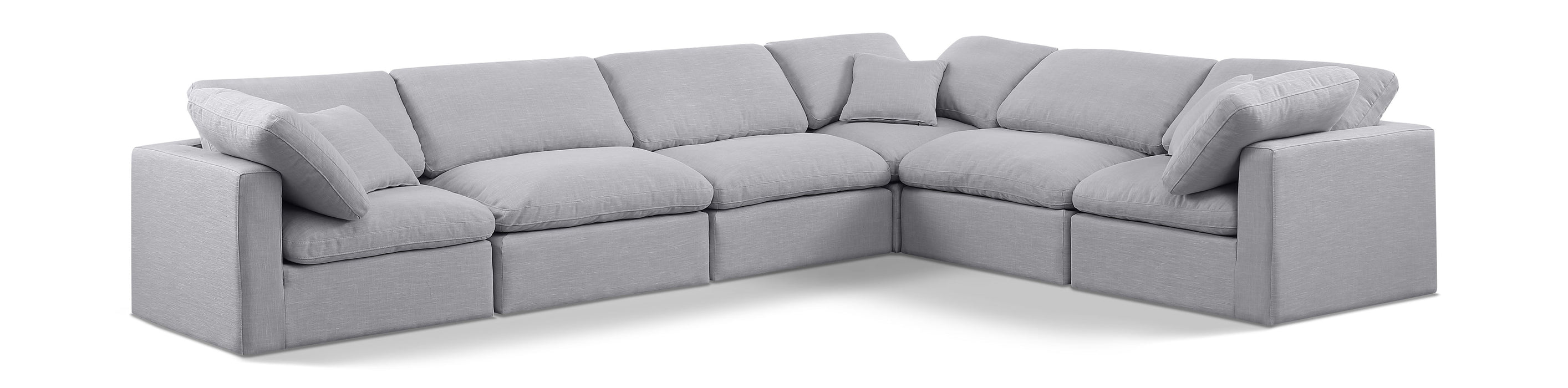 Indulge - Linen 6 Piece Modular Corner Sectional - Simple Home Plus