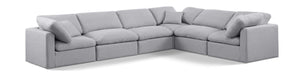 Indulge - Linen 6 Piece Modular Corner Sectional - Simple Home Plus