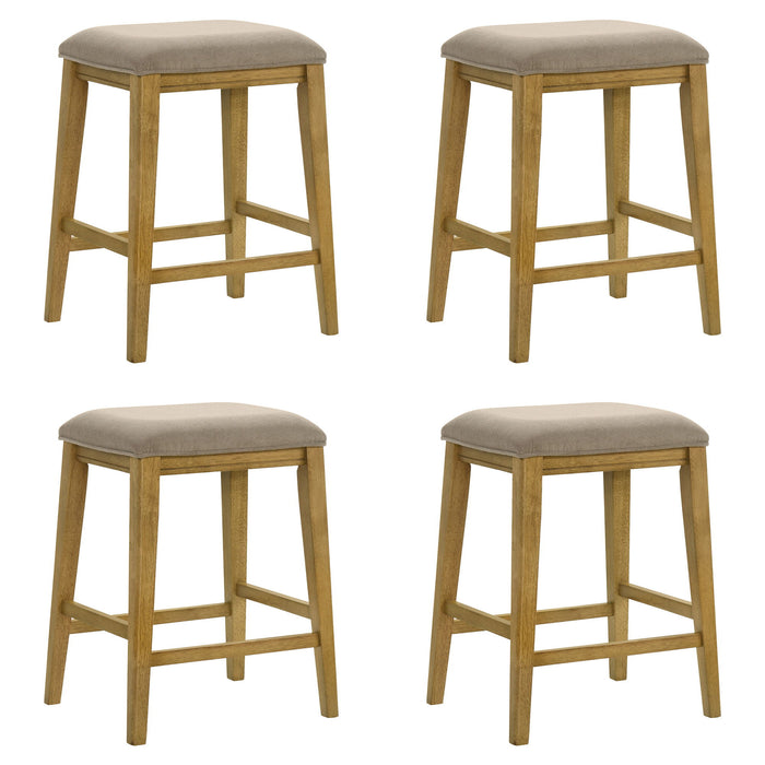 Jane - Contemporary Transitional Wood Counter Height Kitchen Bar Stool - Simple Home Plus