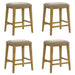 Jane - Contemporary Transitional Wood Counter Height Kitchen Bar Stool - Simple Home Plus