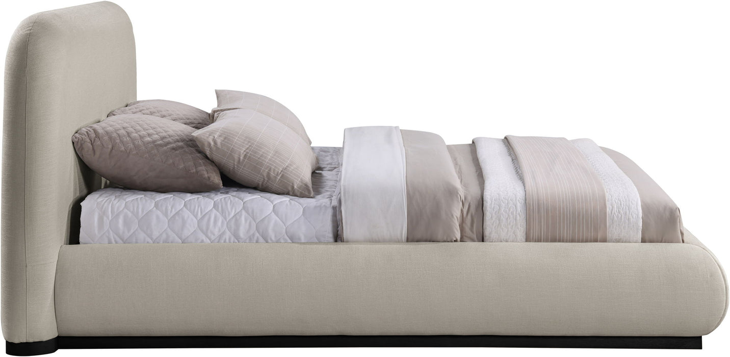 Vaughn - Chenille Bed With Black Base - Simple Home Plus