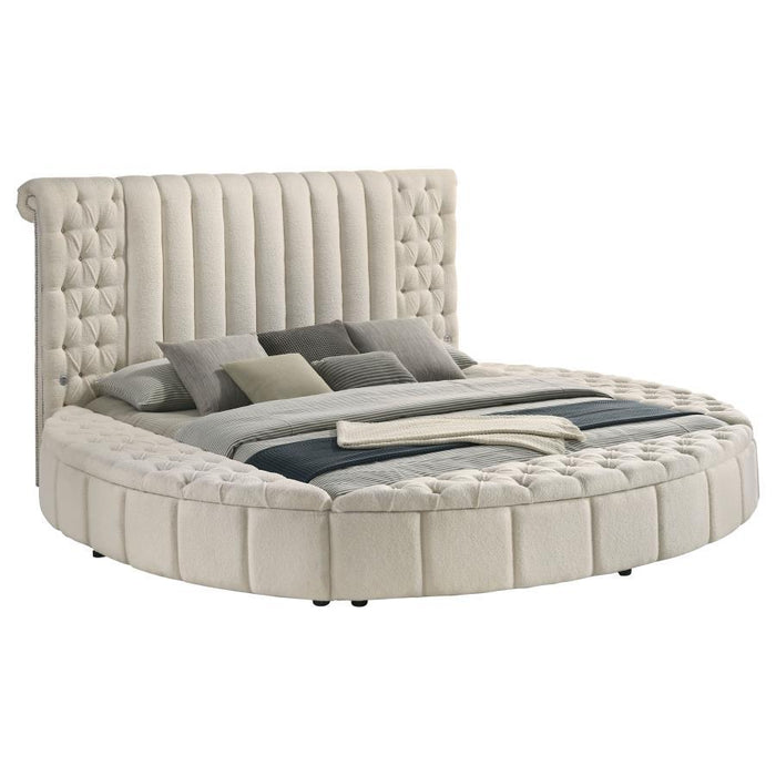 Sonya - Upholstered Round Storage Bed - Simple Home Plus